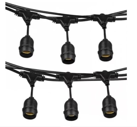 Girlanda świetlna 10m 10szt żarówek filamentowych LED 2W ST45 E27 6000K - zestaw zimna barwa Girlanda świetlna 10m 10szt żarówek filamentowych LED 2W ST45 E27 6000K - zestaw zimna barwa