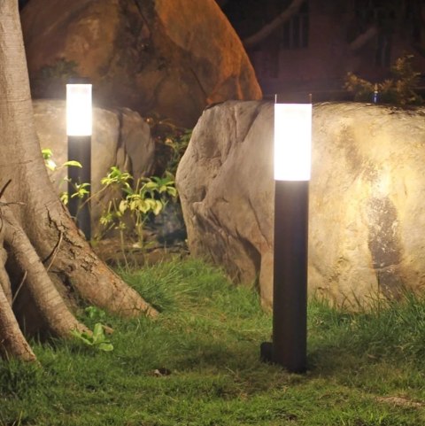 Lampa LED ogrodowa 45 cm zewnętrzny słupek stojący E27