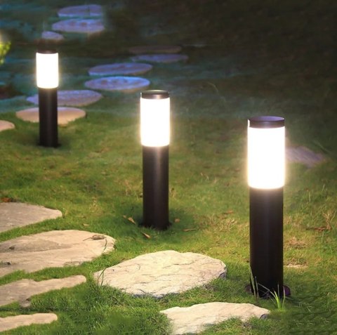 Lampa LED ogrodowa 45 cm zewnętrzny słupek stojący E27