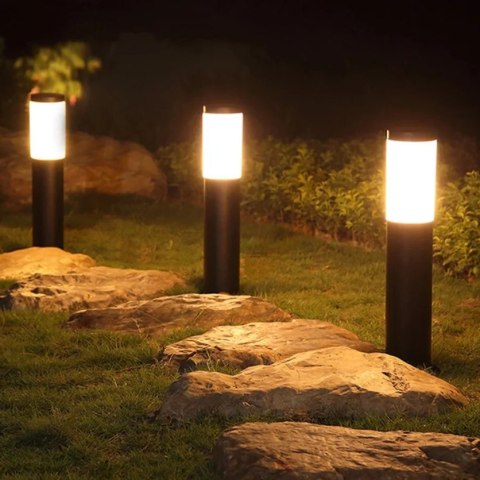 Lampa LED ogrodowa 45 cm zewnętrzny słupek stojący E27