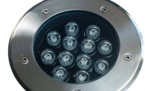 Lampa najazdowa dogruntowa 12W multicolor 1200lm kąt świecenia 30° IP65