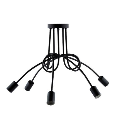 Lampa sufitowa LED czarna źyrandol wiszący 5xE27 Lampa sufitowa LED czarna źyrandol wiszący 5xE27