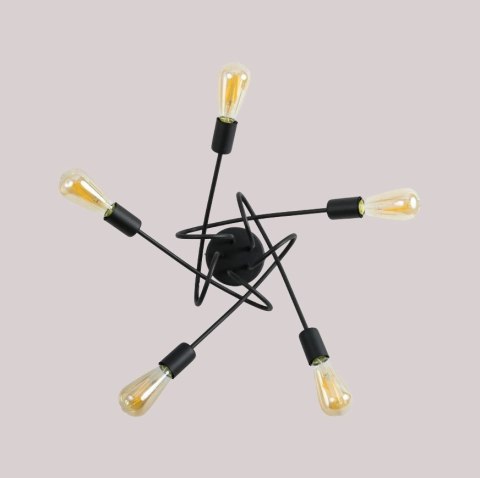 Lampa sufitowa LED czarna źyrandol wiszący 5xE27 Lampa sufitowa LED czarna źyrandol wiszący 5xE27