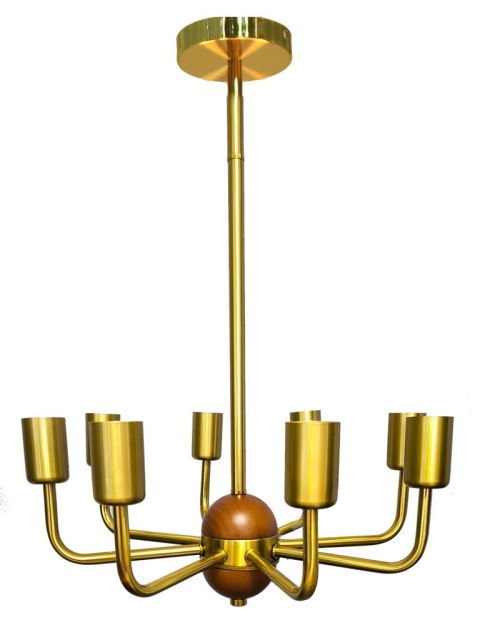 Lampa sufitowa LED wisząca złota nowoczesna 8xE27 Lampa sufitowa LED wisząca złota nowoczesna 8xE27