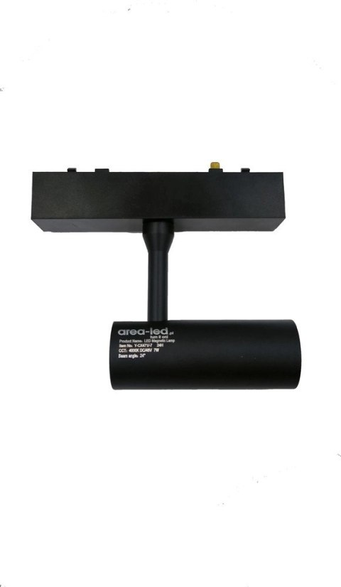 Reflektor Spot Szynowy Magnetyczny LED 7W 6000K 48V Czarny - Nowoczesne Oświetlenie Reflektor Spot Szynowy Magnetyczny LED 7W 6000K 48V Czarny - Nowoczesne Oświetlenie