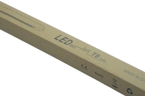 Świetlówka LED T8 aluminium plastik 18W 120cm 4000K 2100lm zasilanie dwustronne