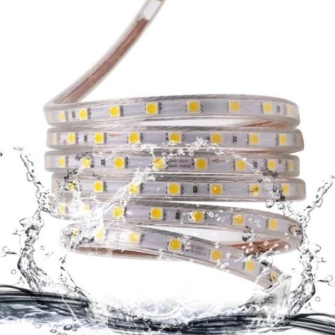 Wąż gumowy taśma LED 2 diody 1mb 12W 6500K 144d/m 1200lm IP67 230V Wąż gumowy taśma LED 2 diody 1mb 12W 6500K 144d/m 1200lm IP67 230V