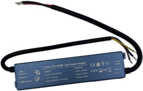 ZASILACZ 150W 12V HERMETYCZNY LPXS150W SLIM IP67 ZASILACZ 150W 12V HERMETYCZNY LPXS150W SLIM IP67