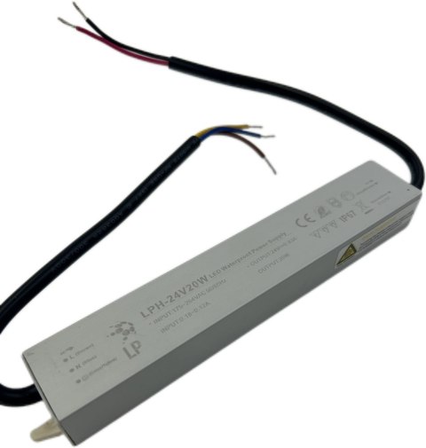 ZASILACZ 20W 24V HERMETYCZNY LPH20W EKSTRA SLIM IP67 ZASILACZ 20W 24V HERMETYCZNY LPH20W EKSTRA SLIM IP67