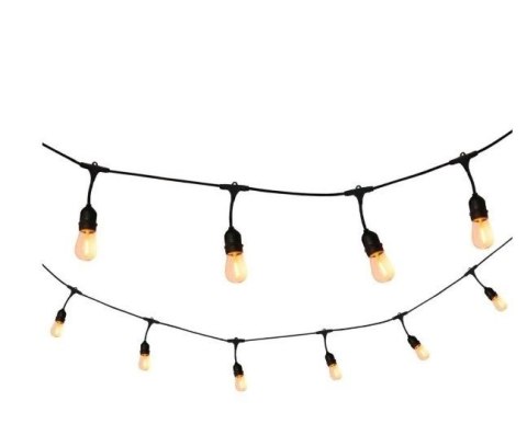 Zestaw girlanda ogrodowa żarówkowa 5m 5pkt+5szt żarówka Edison LED 4W ST64 E27 4000K Zestaw girlanda ogrodowa żarówkowa 5m 5pkt+5szt żarówka Edison LED 4W ST64 E27 4000K