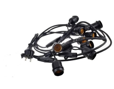 Zestaw girlanda ogrodowa żarówkowa 5m 5pkt+5szt żarówka Edison LED 4W ST64 E27 4000K Zestaw girlanda ogrodowa żarówkowa 5m 5pkt+5szt żarówka Edison LED 4W ST64 E27 4000K