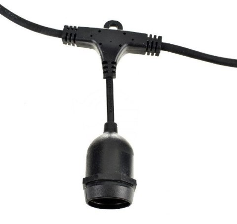 Zestaw girlanda ogrodowa żarówkowa 5m 5pkt + 5szt żarówka vintage Edison LED 2W ST45 E27 2800K Zestaw girlanda ogrodowa żarówkowa 5m 5pkt + 5szt żarówka vintage Edison LED 2W ST45 E27 2800K