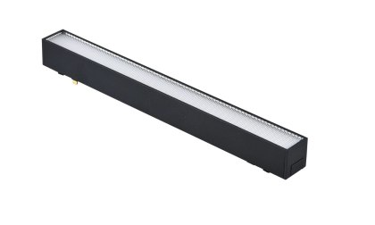 Lampa magnetyczna LED 20W 3000K szynowa liniowa czarna 48V ciepła barwa