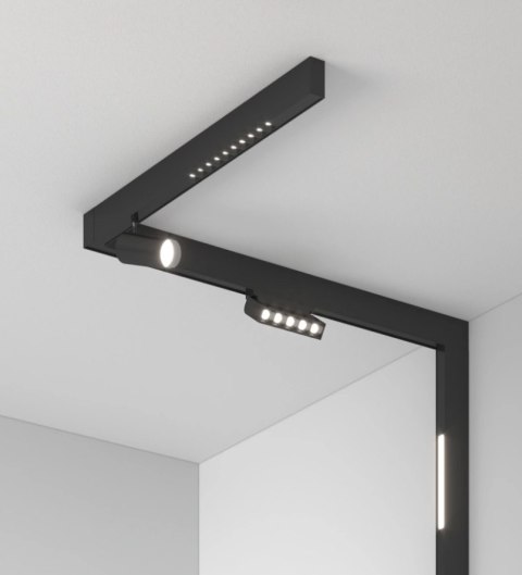 Oświetlenie szynowe magnetyczne 2x SZYNA 1m + 4x6W + 2x12W lampa + złączka