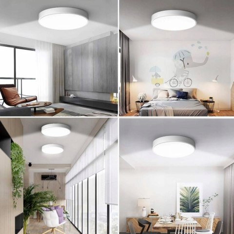 Plafon sufitowy natynkowy LED lampa sufitowa 48W 6000K zimna barwa biały nowoczesne oświetlenie