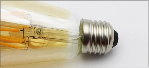Żarówka LED ST64 E27 Filament 2300K 8W retro typ Edison barwa ciepła