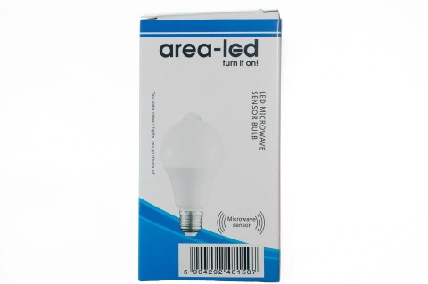 Żarówka LED bulb E27 z czujnikiem ruchu 9W 900lm 3000K ciepła Żarówka LED bulb E27 z czujnikiem ruchu 9W 900lm 3000K ciepła
