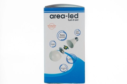 Żarówka LED bulb E27 z czujnikiem ruchu 9W 900lm 3000K ciepła Żarówka LED bulb E27 z czujnikiem ruchu 9W 900lm 3000K ciepła