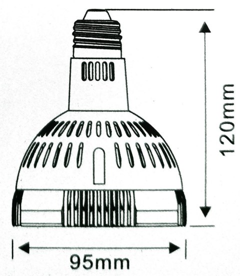 Żarówka szynowa LED PAR30 czarna 36° 45W 4000K Żarówka szynowa LED PAR30 czarna 36° 45W 4000K