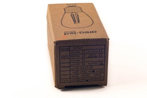 Żarówka vintage retro Edison Filament LED 4W ST45 E27 2800K barwa ciepła