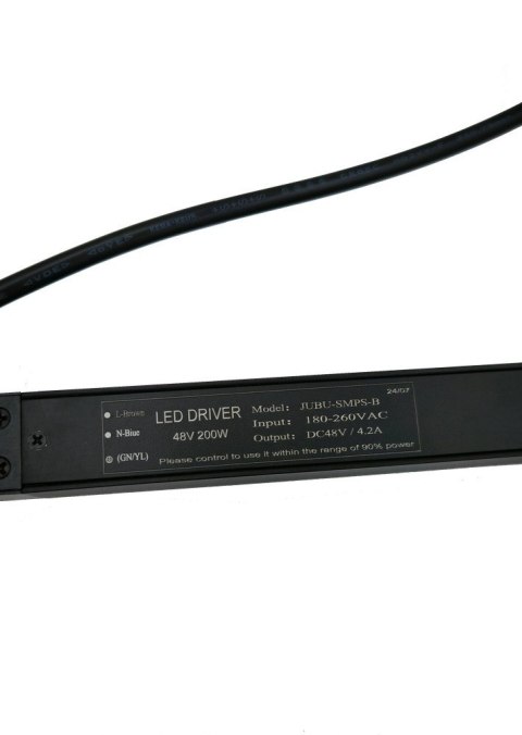 Zasilacz do szyny magnetycznej 1 fazowej wpinany czarny 200W 48V Zasilacz do szyny magnetycznej 1 fazowej wpinany czarny 200W 48V